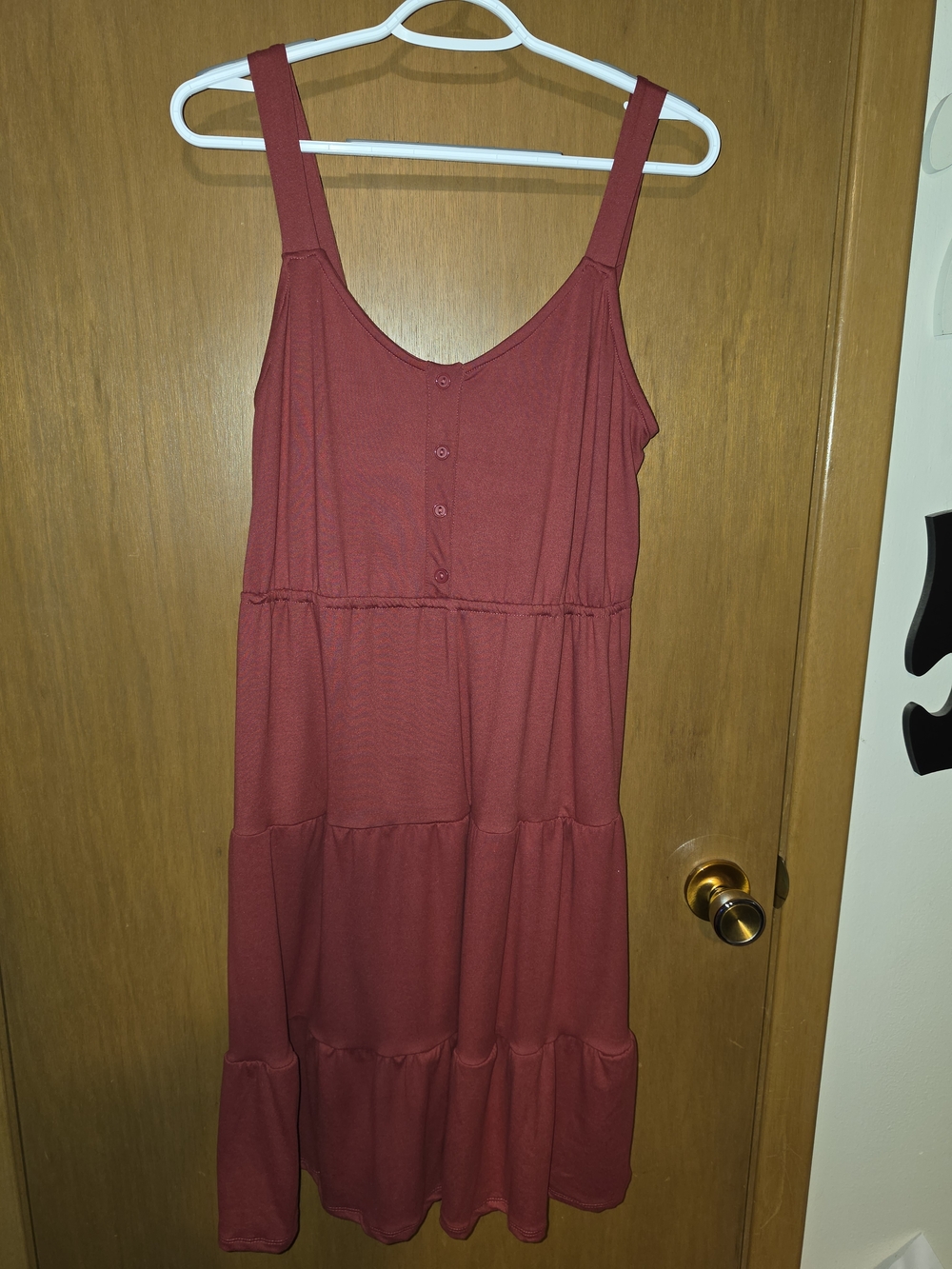 LuLaRoe Sleeveless Tiered Midi Dress in Wine